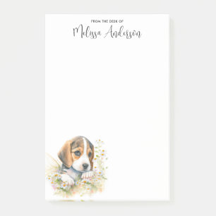 Post-it® Beagle Amoureux des chiens personnalisé mignon chi