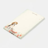 Post-it® Béagle aquarelle florale (Incliné)