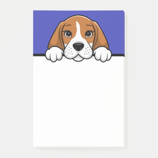Post-it® Beagle Cute Chiot Amoureux des chiens Beagle Cadea (Devant)