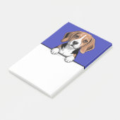 Post-it® Beagle Cute Peeking Dog Lover Gifts Stationery (Incliné)