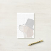 Post-it® Beagle, Hound officiel et Casquette (Sur un bureau)