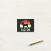 Post-it® Beagle papa (Sur un bureau)