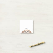 Post-it® Beagle souriant mignon avec les notes postales du  (Sur un bureau)