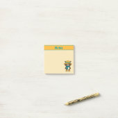 Post-it® Bear mignonne dans les notes Casquettes (Sur un bureau)