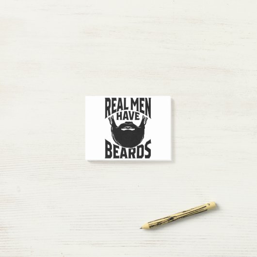 Post-it® Bearded Man (Sur un bureau)