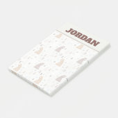 Post-it® Bears mignonne dans le Motif Woods (Incliné)