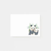 Post-it® Bears Panda Cute Cuddling Aquarelle Notes post-it (Devant)