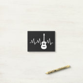 Post-it® Beat cardiaque de guitare acoustique (Sur un bureau)