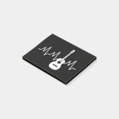 Post-it® Beat cardiaque de guitare acoustique (Incliné)