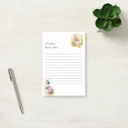 Post-it® Beatrix Potter, Jemima Puddle Duck Mme. Rabbit (Bureau)