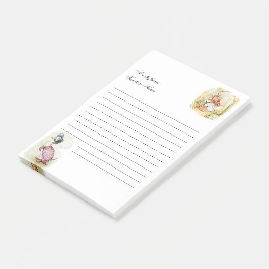 Post-it® Beatrix Potter, Jemima Puddle Duck Mme. Rabbit (Incliné)