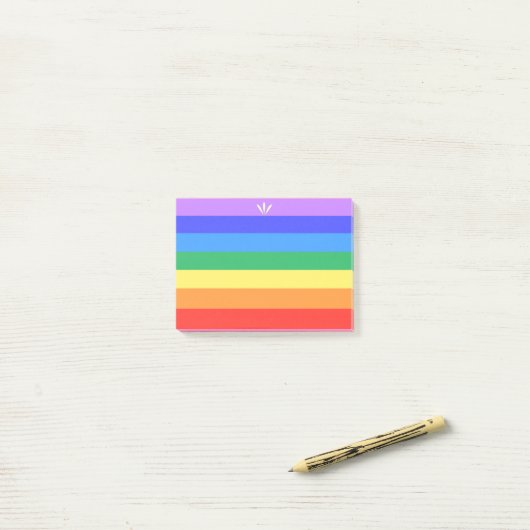 Post-it® Beau arc-en-ciel (Sur un bureau)