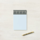 Post-it® Beau, art déco, motif, gris, beige, 1920, rétro, c (Sur un bureau)