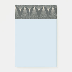 Post-it® Beau, art déco, motif, gris, beige, 1920, rétro, c
