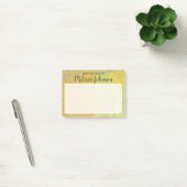 Post-it® Beau Art doré personnalisé (Bureau)