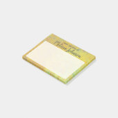 Post-it® Beau Art doré personnalisé (Incliné)