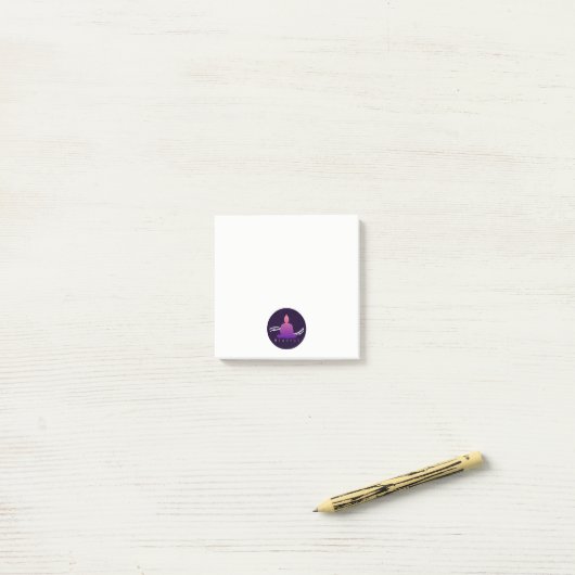 Post-it® Beau Bouddha "conscient" (Sur un bureau)