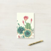 Post-it® Beau Cactus À Fleur (Sur un bureau)