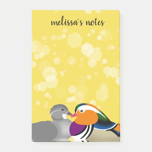 Post-it® Beau Canards mandarins (Devant)