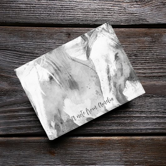 Post-it® Beau Cheval Blanc Personnalisé