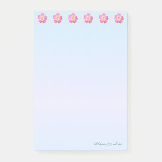 Post-it® Beau en-tête de fleur (Devant)