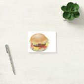 Post-it® Beau hamburger ou cheeseburger. (Bureau)