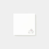 Post-it® Beau lapin coureur (Devant)