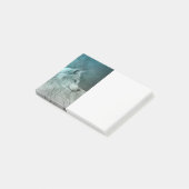 Post-it® Beau loup gris dans une forêt foncée (Incliné)