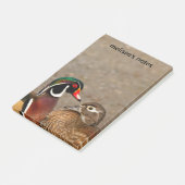 Post-it® Beau moment de contact entre des canards en bois (Incliné)