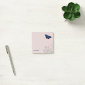 Post-it® Beau papillon bleu Morpho personnalisable (Bureau)