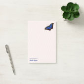 Post-it® Beau papillon bleu Morpho personnalisé (Bureau)