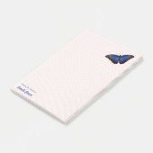 Post-it® Beau papillon bleu Morpho personnalisé (Incliné)