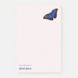 Post-it® Beau papillon bleu Morpho personnalisé