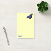 Post-it® Beau papillon bleu Morpho personnalisé (Bureau)