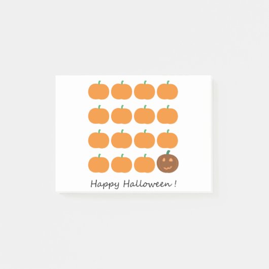 Post-it® Beau Patch Citrouille Halloween (Devant)