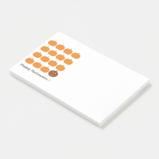 Post-it® Beau Patch Citrouille Halloween (Incliné)
