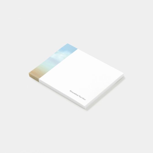 Post-it® Beau paysage avec nuages fluides (Incliné)