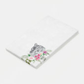 Post-it® Beau portrait de tête de léopard en aquarelle (Incliné)