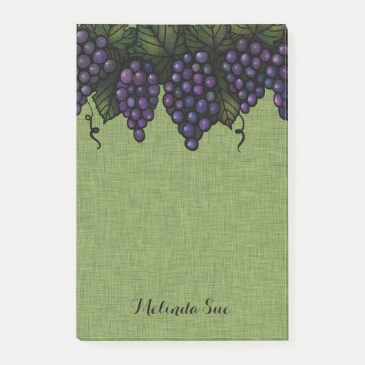 Post-it® Beau Raisin pourpre | Personnalisé (Devant)