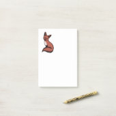 Post-it® Beau Renard Rouge (Sur un bureau)