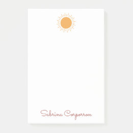 Post-it® Beau soleil personnalisé post-it notes