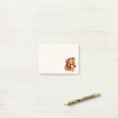 Post-it® Beau Sorrel Horse Portrait (Sur un bureau)