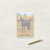 Post-it® Beau Stallion Cheval du Quartier Noir (Sur un bureau)