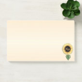 Post-it® Beau tournesol sur Coral (Bureau)