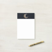 Post-it® Beau visage dans la lune (Sur un bureau)