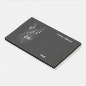 Post-it® Beauceron Nom du chien d'art Abstrait (Incliné)