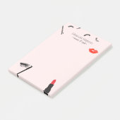 Post-it® Beauté Biz Eyelashes Lèvres Mascara Maquillage ros (Incliné)