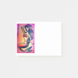 Post-it® beauté de sirène aux cheveux foncés