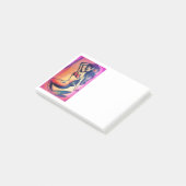 Post-it® beauté de sirène aux cheveux foncés (Incliné)