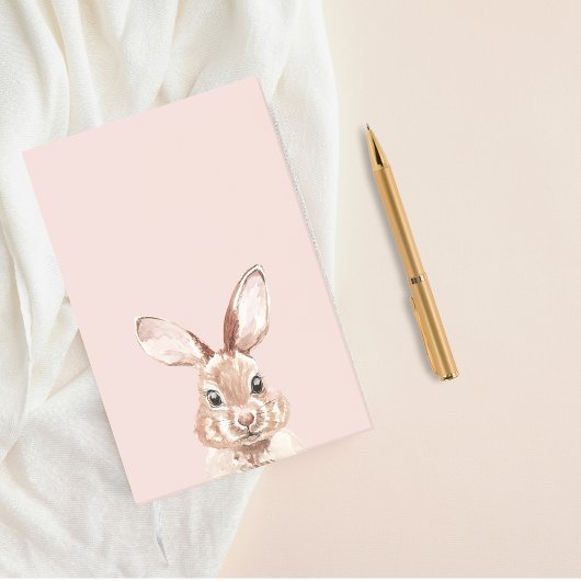Post-it® Beauté Moderne Lapin Aquarelle Rose Pastel Mignon